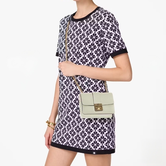 Kate Spade♠️ NWT Phoebe Turnlock Mini Flap Crossbody - Sage - Picture 3 of 12